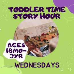 Toddler Time story hour poster