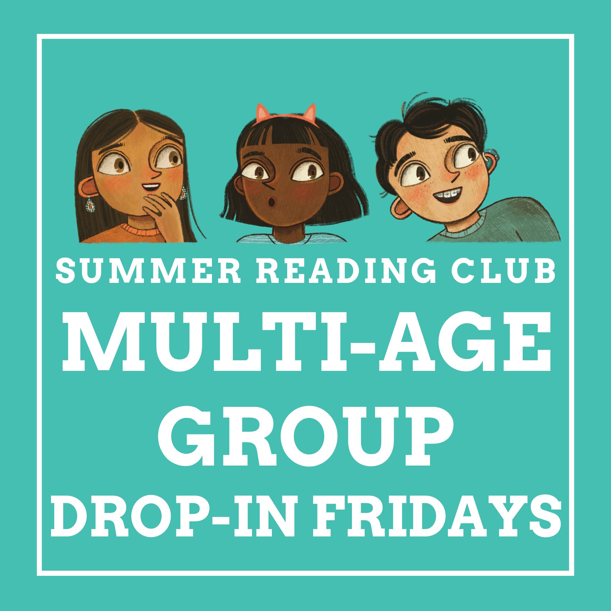 Summer Reading Club Multi-Age Group Drop-In Fridays Icon