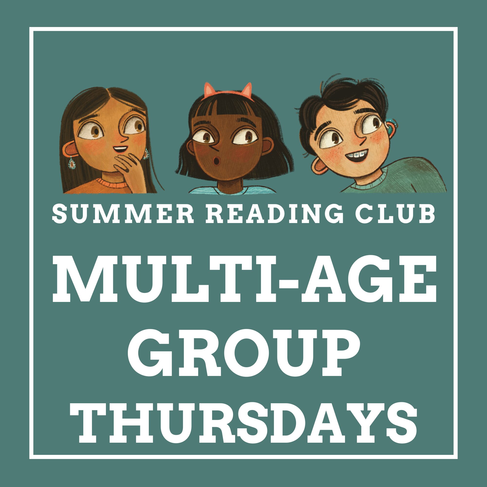 Summer Reading Club Multi-Age Group Thursdays Icon