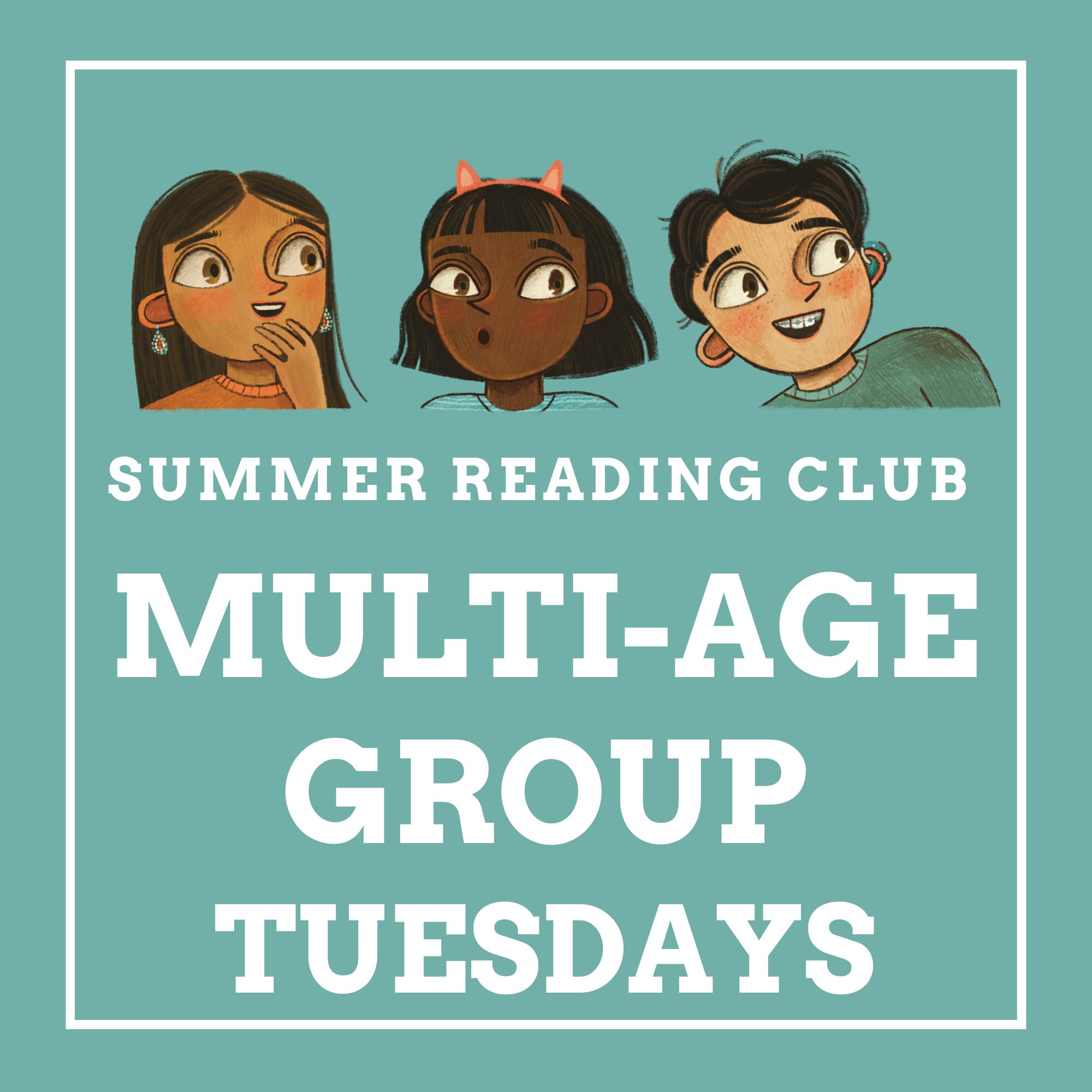 Summer Reading Club Multi-Age Group Tuesdays Icon