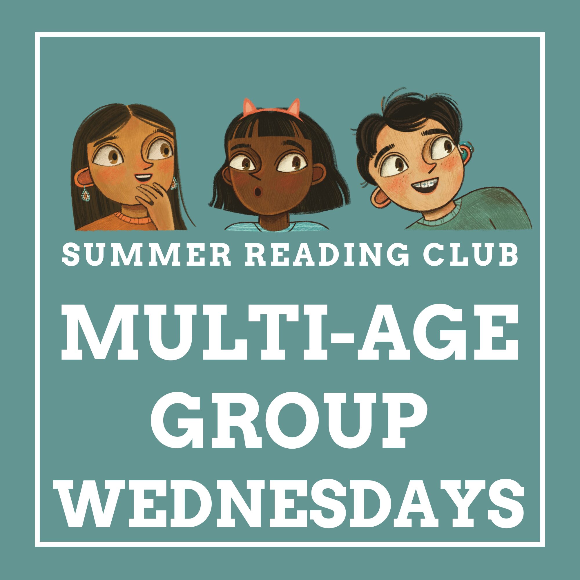 Summer Reading Club Multi-Age Group Wednesdays Icon